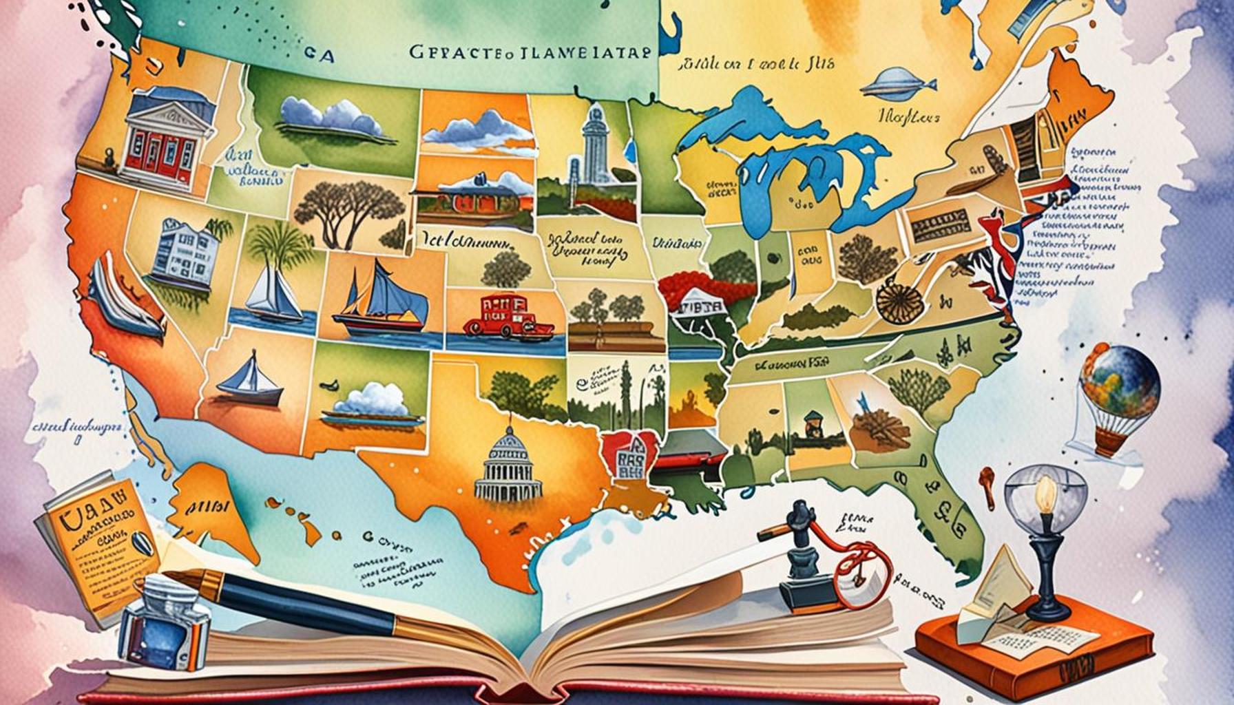 Literary Adventures: Itineraries Exploring the Lives and Works of Famous Authors in the USA